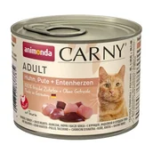 Mokra karma dla kotów - animonda Carny mokra karma dla kota dorosłego Kurczak, indyk i kacze serca 6x200 g - miniaturka - grafika 1