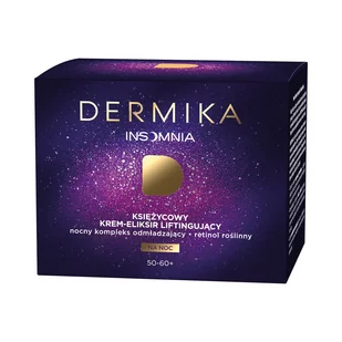 Dermika Insomnia 50-60+ księżycowy przeciwzmarszczkowy Krem pod oczy na noc 15ml - Kremy do twarzy - miniaturka - grafika 2
