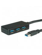 Huby USB - ROLINE Hub USB 3.0 4-portowy 10m - miniaturka - grafika 1