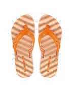 Klapki i japonki damskie - Tommy Hilfiger Japonki Th Ithaca Stripe Summer Sandal FW0FW09192 Pomarańczowy - miniaturka - grafika 1