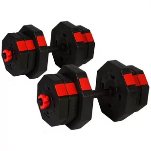 EB FIT Regulowane hantle treningowe 2x10kg z funkcją sztangi Eb Fit vic-26634-0 - Hantle i ciężarki - miniaturka - grafika 1