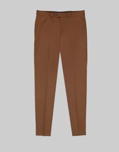 spodnie lido do zestawu brąz slim fit - Spodnie męskie - miniaturka - grafika 1