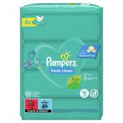 Chusteczki nawilżane - PAMPERS Chusteczki Fresh Clean 4x80szt 8001841078052 - miniaturka - grafika 1