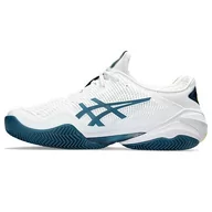 Trampki męskie - ASICS Court FF 3 Clay, Męskie trampki, 41.5 EU, White Gris Blue, 41.5 EU - miniaturka - grafika 1