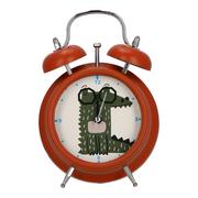 Zegary - Zegarek budzik Krokodyl pomarańczowy - miniaturka - grafika 1