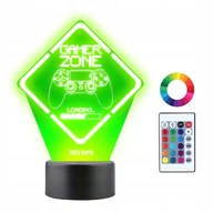 Lampy stojące - Lampka Nocna 3D LED dla Gracza Gaming Prezent - miniaturka - grafika 1
