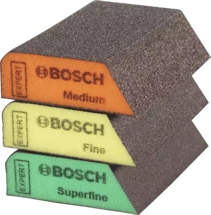 Bosch EXPERT S470 Combi sanding block set, 3 pieces, sanding sponge multicolored, 97 x 69 x 26mm
