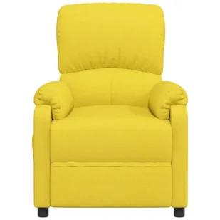 Lumarko Podnoszony fotel masujący, jasnożółty, obity tkaniną  - Fotele - miniaturka - grafika 5