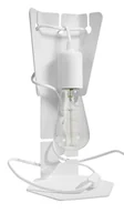 Lampy stojące - Sollux Lighting Lighting Nowoczesna Oprawa Lampa biurkowa ARBY biała lampka nocna oprawa E27 LED idealna do salonu korytarza sypialni oświetlanie minimalistyczny design LED Ligthing SL.0879 - miniaturka - grafika 1