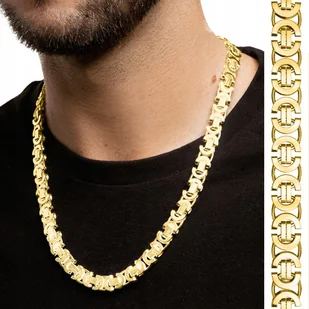 ZŁOTY ŁAŃCUSZEK 55cm MĘSKI SPLOT KRÓLEWSKI BIZANTYJSKI GRUBY 1cm SREBRO 925 - Łańcuszki ZŁOTY ŁAŃCUSZEK 55cm MĘSKI SPLOT KRÓLEWSKI BIZANTYJSKI GRUBY 1cm SREBRO 925 - Łańcuszki - miniaturka - grafika 1