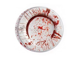 GU Zakrwawione talerzyki na Halloween - 23 cm - 8 szt. GU26336 - Naczynia i sztućce jednorazowe - miniaturka - grafika 1