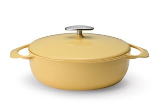 UNILLOY UNILLOY Garnek żeliwny UNILLOY Yellow 24 cm [US240YE] OM-10111-uniw - Garnki - miniaturka - grafika 1