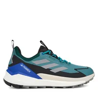 Buty trekkingowe męskie - Trekkingi adidas Terrex Free Hiker 2.0 Low Gore-Tex JQ9908 Zielony - miniaturka - grafika 1