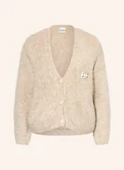 Swetry damskie - Ichi Kardigan Bouclé Ihblarisa weiss - miniaturka - grafika 1