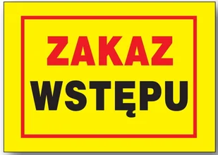 Bto-61 - Znak - Tablica Budowlana - Zakaz Wstępu - Akcesoria BHP - miniaturka - grafika 1