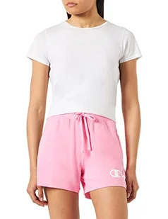Champion Legacy American Classics Logo Regular Drawstring Bermudy (szorty) Kobiety,Różowy dodatek,L - Spodenki damskie - miniaturka - grafika 1