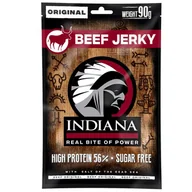 Zdrowa żywność - Mięso suszone Indiana Jerky Beef Original 90g - miniaturka - grafika 1