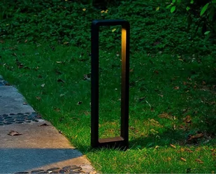 Abigali Zewnętrzna LAMPA stojąca BRIDGE ABIGALI-GLB600WW Abigali metalowa OPRAWA prostokątna LED 7W 3000K outdoor IP65 czarna ABIGALI-GLB600WW - Lampy ogrodowe - miniaturka - grafika 1