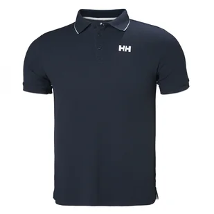 Męska Koszulka HELLY HANSEN KOS POLO 34068_597 – Granatowy - Koszulki męskie - miniaturka - grafika 1