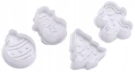 Formy do ciast - Wykrawaczki plastikowe STEMPLE 4szt.pieczątki - miniaturka - grafika 1