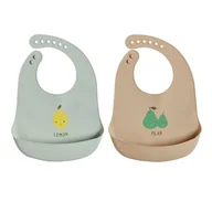 Śliniaki i fartuszki - ŚLINIAK SILIKONOWY Z KIESZONKĄ 2 SZT. - miniaturka - grafika 1