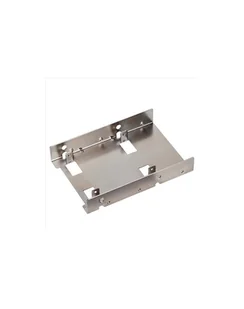 SilverStone SST-SDP08B - przejściówka z 3.5 cala na 2x 2.5 cala SSD/HDD SST-SDP08B - Obudowy i kieszenie na dyski twarde - miniaturka - grafika 1