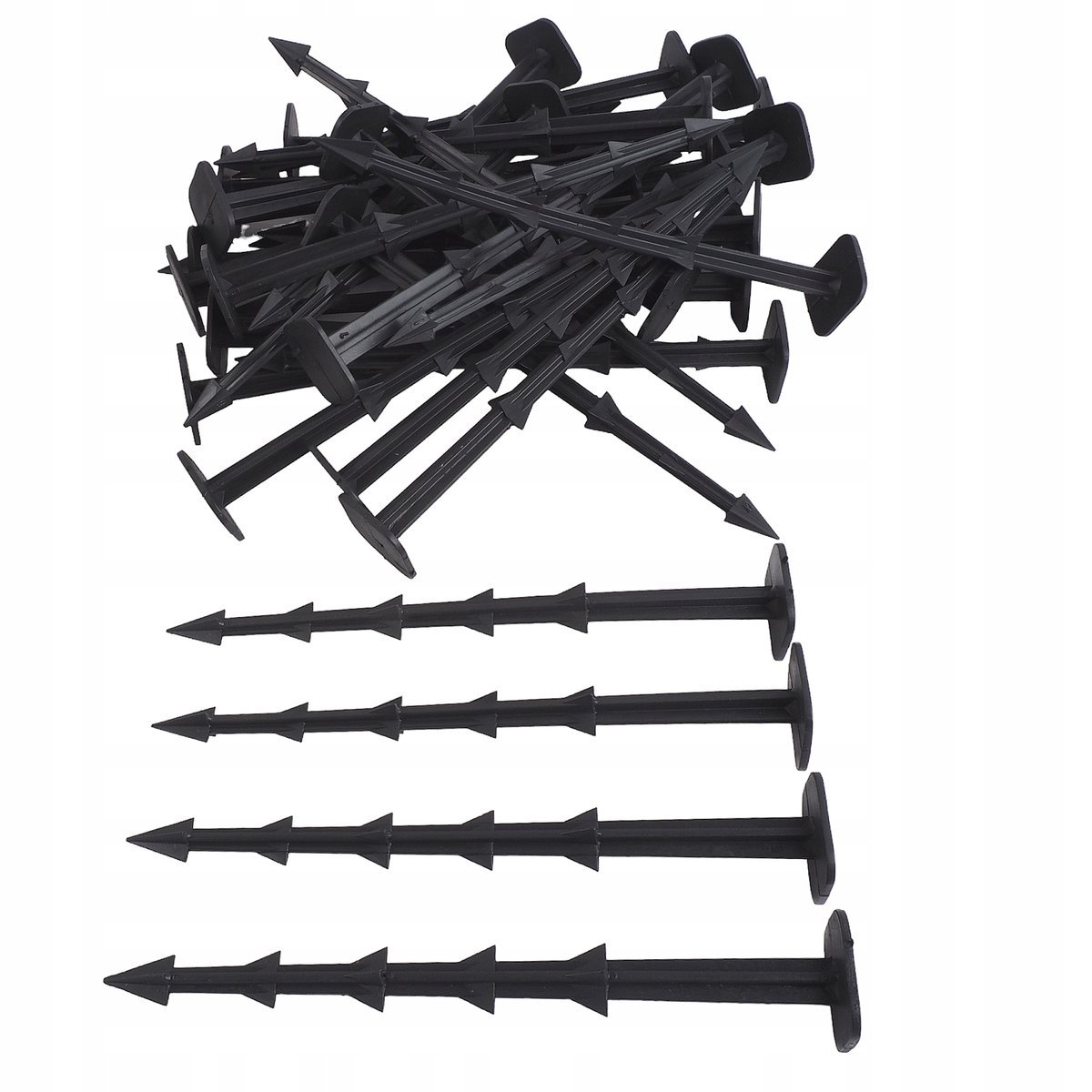 50SZT KOŁKI DO AGROWŁÓKNINY 20cm SZPILKI KOTWY AGROTKANINY AGROWŁÓKNINA