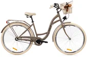 Rowery - Goetze, Rower Miejski Style 28" 3 Biegi Caffe Latte Krem , Kosz - miniaturka - grafika 1