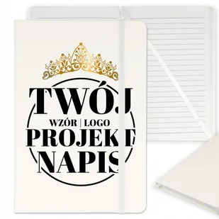 NOTES PLANER NOTATNIK TWOJE LOGO A5 BIAŁY - Notesy i bloczki - miniaturka - grafika 1