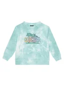 Bluzy dla chłopców - Quiksilver Bluza Tie Dye EQKFT03398 Błękitny Comfort Fit - miniaturka - grafika 1
