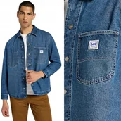 Koszule męskie - Lee WORKER OVERSHIRT WORKWEAR Manhattan jeansowa kurtka koszula katana L - miniaturka - grafika 1