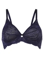 Biustonosze - Triumph Damski biustonosz z fiszbinami Kobiety niebieski jednolity, 75B - miniaturka - grafika 1