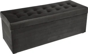 Nowoczesna otwierana pufa 45x120cm w kolorze stalowym - Pufy i podnóżki Nowoczesna otwierana pufa 45x120cm w kolorze stalowym - Pufy i podnóżki - miniaturka - grafika 1