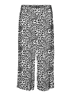 VERO MODA Vmeasy Hw Culotte Pants WVN Ga spodnie damskie, Snow White/Aop:liv, XS - Spodnie damskie - miniaturka - grafika 1