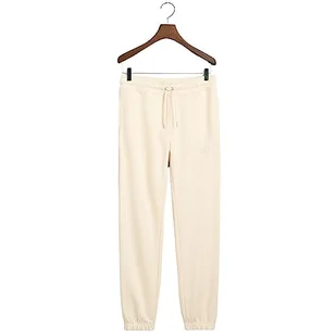 GANT REG Tonal Shield damskie spodnie dresowe, luźne, lniane, standardowe, len, XL - Spodnie damskie - miniaturka - grafika 1