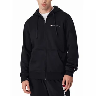 Champion bluza męska z kapturem Full Zip Hoodie Sweatshirt 220260.KK001 XL czarny - Bluzy męskie - miniaturka - grafika 1