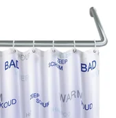 Zasłony prysznicowe - Wenko uniwersalny drążek kątowy, materiał aluminium, średnica: 2 cm, wymiary: 11 cm x 4 cm x 92 cm 19215100 - miniaturka - grafika 1