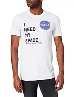 Bluzy męskie - Brands In Limited Męska bluza z kapturem NASA I Need My Space, Biały (biały Wht), XXL - miniaturka - grafika 1