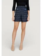 Spódnice - Morgan Spódnica mini 261-JINCA Czarny Slim Fit - miniaturka - grafika 1