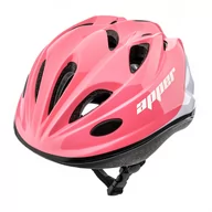 Kaski rowerowe - Kask rowerowy Meteor KS07 M 52-56 cm Apper koralowy - miniaturka - grafika 1