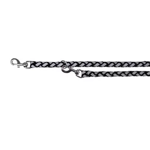 Trixie Smycz Nylon Srebrno - Czarna 2m/12mm - Smycze dla psów - miniaturka - grafika 1