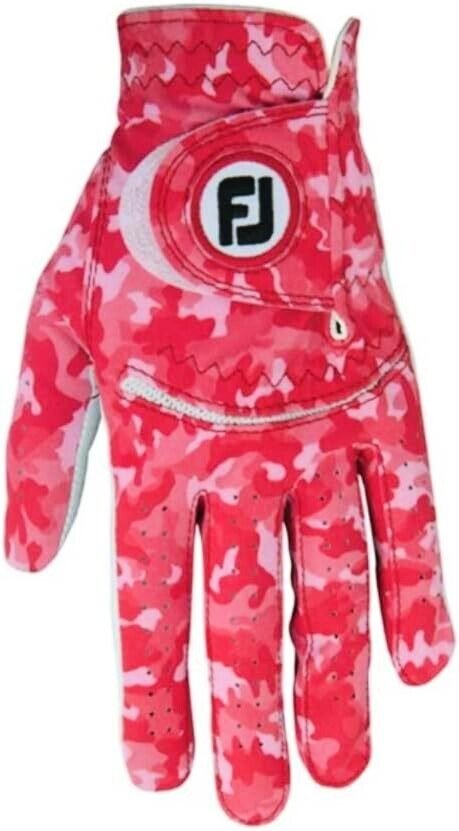 Rękawiczki golfowe Footjoy Spectrum Womens Red Camo Lewa ręka, S