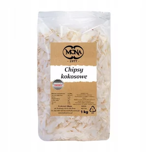 Chipsy Kokosowe, Naturalne Mona 500G - Owoce świeże i suszone - miniaturka - grafika 1