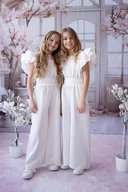 Kombinezony dla dzieci - kombinezon EMILY Kiz BY Kids komunia wesele biały rozmiar58 1 - miniaturka - grafika 1