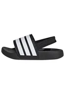 Buty dla chłopców - adidas Uniseks - niemowlęta ADILETTE ESTRAP SLIDES INFANTS, Core Black/Cloud White/Core Black, 25 EU - miniaturka - grafika 1