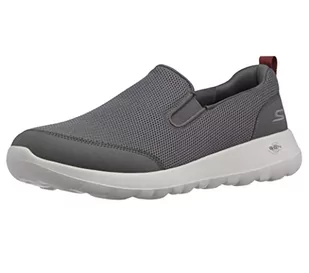 Skechers Męskie trampki Go Walk Max Clinched, Szary tekstylny, bordowe wykończenie, 43 EU - Trampki męskie - miniaturka - grafika 1