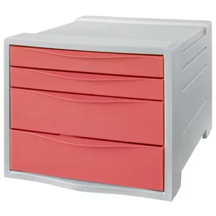 Pojemnik Z Szufladami Esselte Colour"Breeze, Koralowy - Przyborniki na biurko - miniaturka - grafika 1