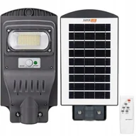 Lampy ogrodowe - Lampa solarna LED latarnia uliczna czujnik + pilot - miniaturka - grafika 1