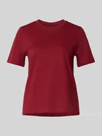 Koszulki i topy damskie - T-shirt o kroju regular fit z czystej bawełny model ‘PAULINA’ - miniaturka - grafika 1