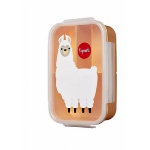 3 Sprouts Lunchbox Bento Lama Peach - Lunch boxy - miniaturka - grafika 1